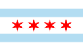 Flagge von Chicago City