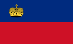 Flagge vom Frstentum Liechtenstein