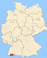 Karte Landkreis Waldshut