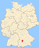 Karte Landkreis Aichach-Friedberg