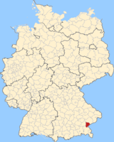 Karte Landkreis Altötting