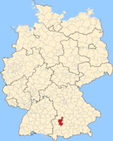 Karte Landkreis Augsburg