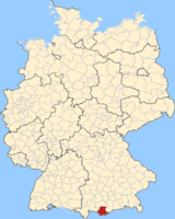 Karte Landkreis Garmisch-Partenkirchen
