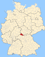 Karte Landkreis Rhn-Grabfeld
