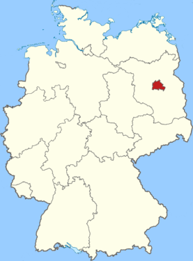 Karte Bundesland Berlin
