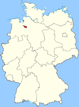 Karte Bundesland Bremen