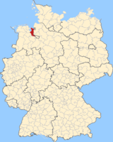 Karte Landkreis Wesermarsch