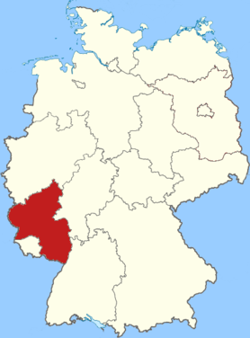 Karte Bundesland Rheinland-Pfalz