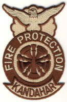 Abzeichen Fire Protection Kandahar / Fire Chief
