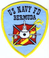 Abzeichen US Navy Fire Department Bermuda