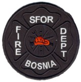 Abzeichen Fire Department SFOR / Bosnien