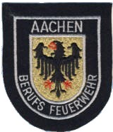 Abzeichen Berufsfeuerwehr Aachen in silber