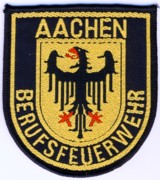 Abzeichen Berufsfeuerwehr Aachen in gold