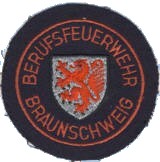 Abzeichen Berufsfeuerwehr Braunschweig in rot