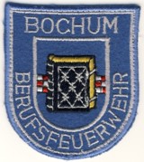 Abzeichen Berufsfeuerwehr Bochum in hellblau