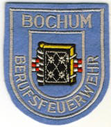 Abzeichen Berufsfeuerwehr Bochum in hellblau