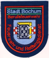Abzeichen Berufsfeuerwehr Bochum in rot