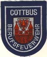 Abzeichen Berufsfeuerwehr Cottbus in silber