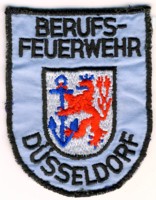 Abzeichen Berufsfeuerwehr Düsseldorf in hellblau
