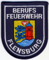 Abzeichen Berufsfeuerwehr Flensburg in silber