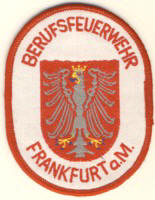 Abzeichen Berufsfeuerwehr Frankfurt am Main in weiß
