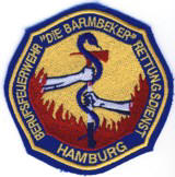 Abzeichen Berufsfeuerwehr Hamburg / Wache 23 - Barmbek