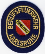 Abzeichen Berufsfeuerwehr Karlsruhe in gold