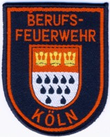 Abzeichen Berufsfeuerwehr Köln in rot