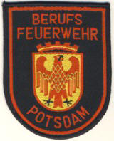 Abzeichen Berufsfeuerwehr Potsdam in rot