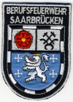 Abzeichen Berufsfeuerwehr Saarbrücken in silber
