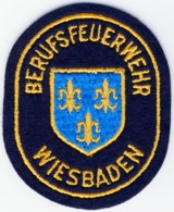 Abzeichen Berufsfeuerwehr Wiesbaden in gold