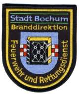 Abzeichen Feuerwehr Bochum in gold