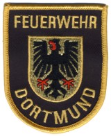 Abzeichen Berufsfeuerwehr Dortmund in gold