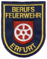 Abzeichen Berufsfeuerwehr Erfurt in gold