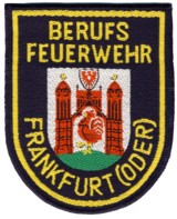 Abzeichen Berufsfeuerwehr Frankfurt an der Oder in gold