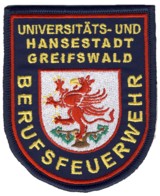 Abzeichen Berufsfeuerwehr Hansestadt Greifswald