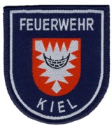 Abzeichen Berufsfeuerwehr Kiel in silber