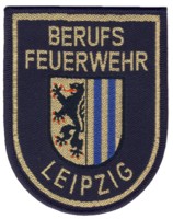 Abzeichen Berufsfeuerwehr Leipzig in gold