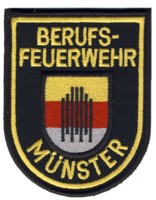 Abzeichen Berufsfeuerwehr Münster in gold