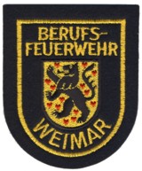 Abzeichen Berufsfeuerwehr Weimar in gold