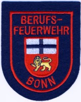 Abzeichen Berufsfeuerwehr Bonn in rot