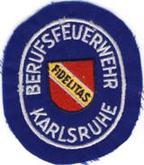 Abzeichen Berufsfeuerwehr Karlsruhe in silber