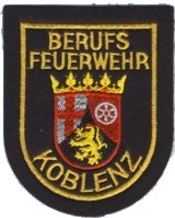 Abzeichen Berufsfeuerwehr Koblenz in gold