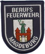 Abzeichen Berufsfeuerwehr Magdeburg in silber