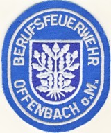 Abzeichen Berufsfeuerwehr Offenbach in blau