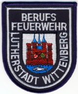 Abzeichen ehemalige Berufsfeuerwehr Wittenberg in silber