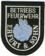 Abzeichen Betriebsfeuerwehr Erfurt & Sohn