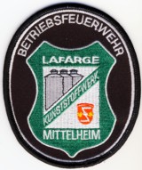 Abzeichen Betriebsfeuerwehr LaFarge