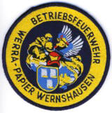 Abzeichen Betriebsfeuerwehr Werra-Papier Wernshausen