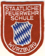Abzeichen Staatliche Feuerwehrschule Würzburg / Bayern